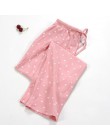 Nowa dama Sleep Bottoms 100% bawełniane spodnie od piżamy damskie spodnie Piyamas tkane spodnie codzienne wygodne Pantalon oddyc