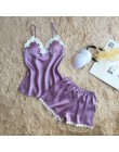Marka fiklyc piżamy zestawy dla kobiet koronka satin pijama letnia bielizna nocna sexy bielizna piżamy piżamy damskie homewear n