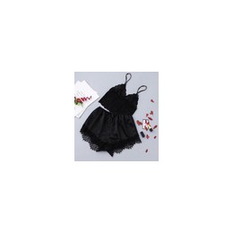 QWEEK kobiet piżamy bielizna nocna seksowna koronkowa bielizna lato cienkie piżamy zestaw damski Sexy V-neck Backless Pijamas ko
