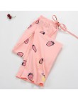 Nowa dama Sleep Bottoms 100% bawełniane spodnie od piżamy damskie spodnie Piyamas tkane spodnie codzienne wygodne Pantalon oddyc