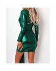 2020 wiosna bandaż sukienki bandażowe typu bodycon kobiety głębokie V Neck Mini Sexy sukienka kolorowe eleganckie zielone letnie