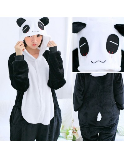 Kigurumi jednorożec piżamy komplety flanelowa ze zwierzęciem piżamy damskie zimowe unicornio Nightie piżamy bielizna nocna Homew