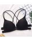 Kobiety z powrotem upiększyć panie przednie zapięcie bez fiszbin modny biustonosz seksowna wyściełana bielizna Bralette zbierz P