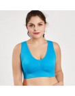 Queenral biustonosze plus Size dla kobiet biustonosz bezszwowy z klockami duży rozmiar 5XL 6XL Bralette biustonosz push-up biust