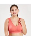 Queenral biustonosze plus Size dla kobiet biustonosz bezszwowy z klockami duży rozmiar 5XL 6XL Bralette biustonosz push-up biust