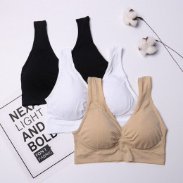 3 sztuk/zestaw Sexy biustonosz z klocków bez szwu Push Up Plus rozmiar XXXL bielizna bezprzewodowy wygodny aktywny biustonosz 20