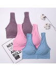 3 sztuk/zestaw Sexy biustonosz z klocków bez szwu Push Up Plus rozmiar XXXL bielizna bezprzewodowy wygodny aktywny biustonosz 20
