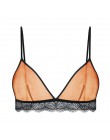 De Monarchia Damski koronkowy biustonosz Seksowna bielizna Bielizna Biustonosz intymny 3/4 miseczki Crop Top Bez podszewki Miękk