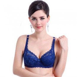 SVOKOR kobiety biustonosze moda Casual Sexy V-neck Solid Color z miseczkami na piersi koronkowa chusta nylonowa oddychająca elas