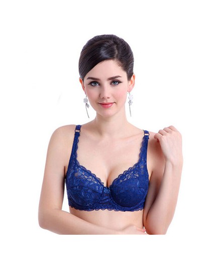 SVOKOR kobiety biustonosze moda Casual Sexy V-neck Solid Color z miseczkami na piersi koronkowa chusta nylonowa oddychająca elas