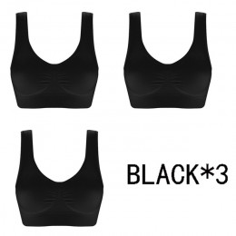 Jerrinut Dropshipping VIP 3 sztuk/partia biustonosze plus size dla kobiet biustonosz bezszwowy bawełna sport uśpienia aktywne Br
