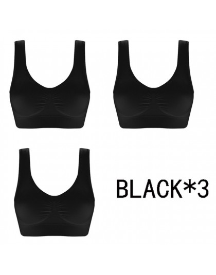 Jerrinut Dropshipping VIP 3 sztuk/partia biustonosze plus size dla kobiet biustonosz bezszwowy bawełna sport uśpienia aktywne Br