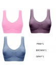 Jerrinut Dropshipping VIP 3 sztuk/partia biustonosze plus size dla kobiet biustonosz bezszwowy bawełna sport uśpienia aktywne Br