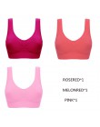Jerrinut Dropshipping VIP 3 sztuk/partia biustonosze plus size dla kobiet biustonosz bezszwowy bawełna sport uśpienia aktywne Br