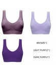 Jerrinut Dropshipping VIP 3 sztuk/partia biustonosze plus size dla kobiet biustonosz bezszwowy bawełna sport uśpienia aktywne Br