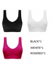 Jerrinut Dropshipping VIP 3 sztuk/partia biustonosze plus size dla kobiet biustonosz bezszwowy bawełna sport uśpienia aktywne Br