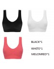 Jerrinut Dropshipping VIP 3 sztuk/partia biustonosze plus size dla kobiet biustonosz bezszwowy bawełna sport uśpienia aktywne Br