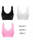 Jerrinut Dropshipping VIP 3 sztuk/partia biustonosze plus size dla kobiet biustonosz bezszwowy bawełna sport uśpienia aktywne Br