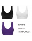 Jerrinut Dropshipping VIP 3 sztuk/partia biustonosze plus size dla kobiet biustonosz bezszwowy bawełna sport uśpienia aktywne Br