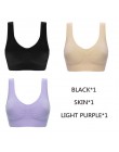 Jerrinut Dropshipping VIP 3 sztuk/partia biustonosze plus size dla kobiet biustonosz bezszwowy bawełna sport uśpienia aktywne Br
