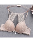 Seksowny biustonosz Push-Up bielizna Femme przezroczysty bez szwu bezprzewodowy biustonosz Intimates koronkowy biustonosz biusto