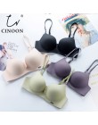 CINOON Fashion Sexy biustonosze dla kobiet bielizna Push-Up biustonosz bezszwowy Bralette bez fiszbin biustonosz bielizna damska