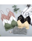 CHRLEISURE elastyczny biustonosz Bralette Push Up biustonosz letni anty-lekki koreański styl dziki biustonosz zakrętka tubki sek