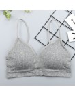CHRLEISURE elastyczny biustonosz Bralette Push Up biustonosz letni anty-lekki koreański styl dziki biustonosz zakrętka tubki sek