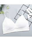 CHRLEISURE elastyczny biustonosz Bralette Push Up biustonosz letni anty-lekki koreański styl dziki biustonosz zakrętka tubki sek