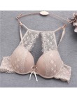 Seksowny biustonosz Push-Up bielizna Femme przezroczysty bez szwu bezprzewodowy biustonosz Intimates koronkowy biustonosz biusto