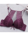 Seksowny biustonosz Push-Up bielizna Femme przezroczysty bez szwu bezprzewodowy biustonosz Intimates koronkowy biustonosz biusto