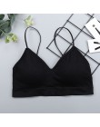 CHRLEISURE elastyczny biustonosz Bralette Push Up biustonosz letni anty-lekki koreański styl dziki biustonosz zakrętka tubki sek