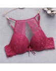 Seksowny biustonosz Push-Up bielizna Femme przezroczysty bez szwu bezprzewodowy biustonosz Intimates koronkowy biustonosz biusto