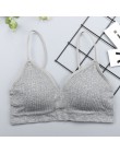 CHRLEISURE elastyczny biustonosz Bralette Push Up biustonosz letni anty-lekki koreański styl dziki biustonosz zakrętka tubki sek