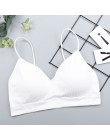 CHRLEISURE elastyczny biustonosz Bralette Push Up biustonosz letni anty-lekki koreański styl dziki biustonosz zakrętka tubki sek