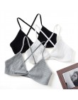 2 szt. Komfortowe biustonosze bawełniane dla kobiet cienki francuski styl bralette sexy głębokie V trójkąt puchar bezprzewodowy 