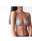2 szt. Komfortowe biustonosze bawełniane dla kobiet cienki francuski styl bralette sexy głębokie V trójkąt puchar bezprzewodowy 