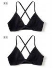 2 szt. Komfortowe biustonosze bawełniane dla kobiet cienki francuski styl bralette sexy głębokie V trójkąt puchar bezprzewodowy 