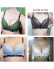 Sexy koronkowe biustonosze na biustonosz Push-Up dla kobiet bielizna Bralette zagęścić 3/4 szklanki bez fiszbin biustonosz moda 