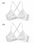 2 szt. Komfortowe biustonosze bawełniane dla kobiet cienki francuski styl bralette sexy głębokie V trójkąt puchar bezprzewodowy 