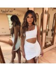 Nadafair Mini Bodycon letnia sukienka kobiety klub drążą Ruched Backless pomarańczowy biały czarny Party bandaż kobiety Sexy suk