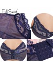 FallSweet pełne pokrycie biustonosze Push-Up Plus rozmiar biustonosz z podkładką fiszbiny koronki piękny tył biustonosze D E kub