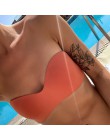 Invisible Push Up biustonosz bez ramiączek na ślub bez paska kobiety Sexy biustonosz bez fiszbin najlepsza bielizna biustonosz b