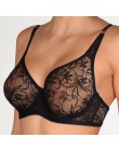 Plus rozmiar Sexy koronkowe biustonosze dla kobiet fiszbiny BH Hollow biustonosz Bralette bielizna damska delikatny haft bielizn