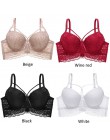 Koronkowe biustonosze dla kobiet biustonosz z fiszbinami Bralette Sexy Ultra cienkie bielizna Plus rozmiar C D kubek bielizna da