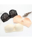 Sexy Lace Invisible biustonosz bez szwu biustonosze push-up dla kobiet bielizna bez pleców Bralette Brassiere 1/2 szklanki bez r