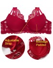 Koronkowe przednie piękno biustonosz Push Up bielizna damska seksowna bielizna damska biustonosz Bralette dla kobiet koronkowe k