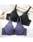Koronkowe przednie piękno biustonosz Push Up bielizna damska seksowna bielizna damska biustonosz Bralette dla kobiet koronkowe k