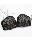 Sexy Lace Invisible biustonosz bez szwu biustonosze push-up dla kobiet bielizna bez pleców Bralette Brassiere 1/2 szklanki bez r