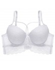 Koronkowe biustonosze dla kobiet biustonosz z fiszbinami Bralette Sexy Ultra cienkie bielizna Plus rozmiar C D kubek bielizna da